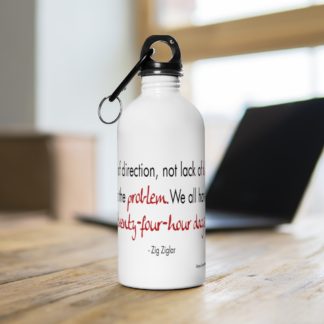 Stainless Steel Water Bottle - 24-hours quote