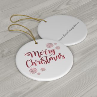 Ceramic Ornaments - Merry Christmas