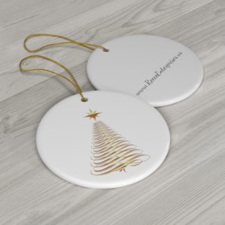 Ceramic Ornaments - Gold Christmas Tree